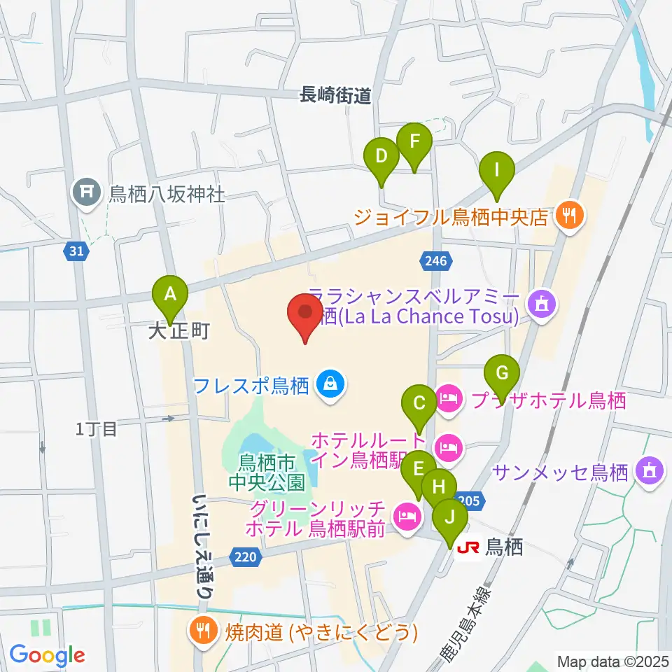 TSUTAYA 鳥栖店周辺の駐車場・コインパーキング一覧地図