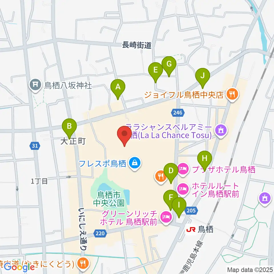 TSUTAYA 鳥栖店周辺の駐車場・コインパーキング一覧地図