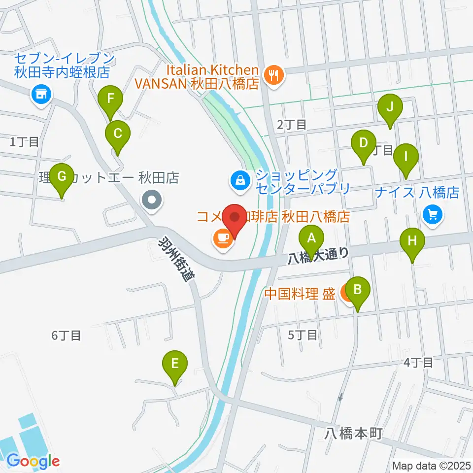 ゲオスーパーブックス八橋店周辺の駐車場・コインパーキング一覧地図