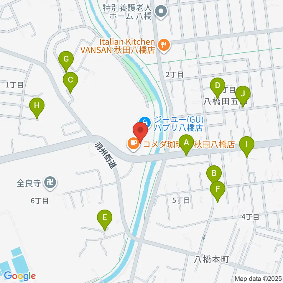 ゲオスーパーブックス八橋店周辺の駐車場・コインパーキング一覧地図