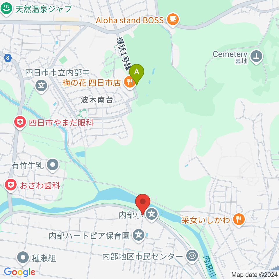 四日市ガリバー周辺の駐車場・コインパーキング一覧地図