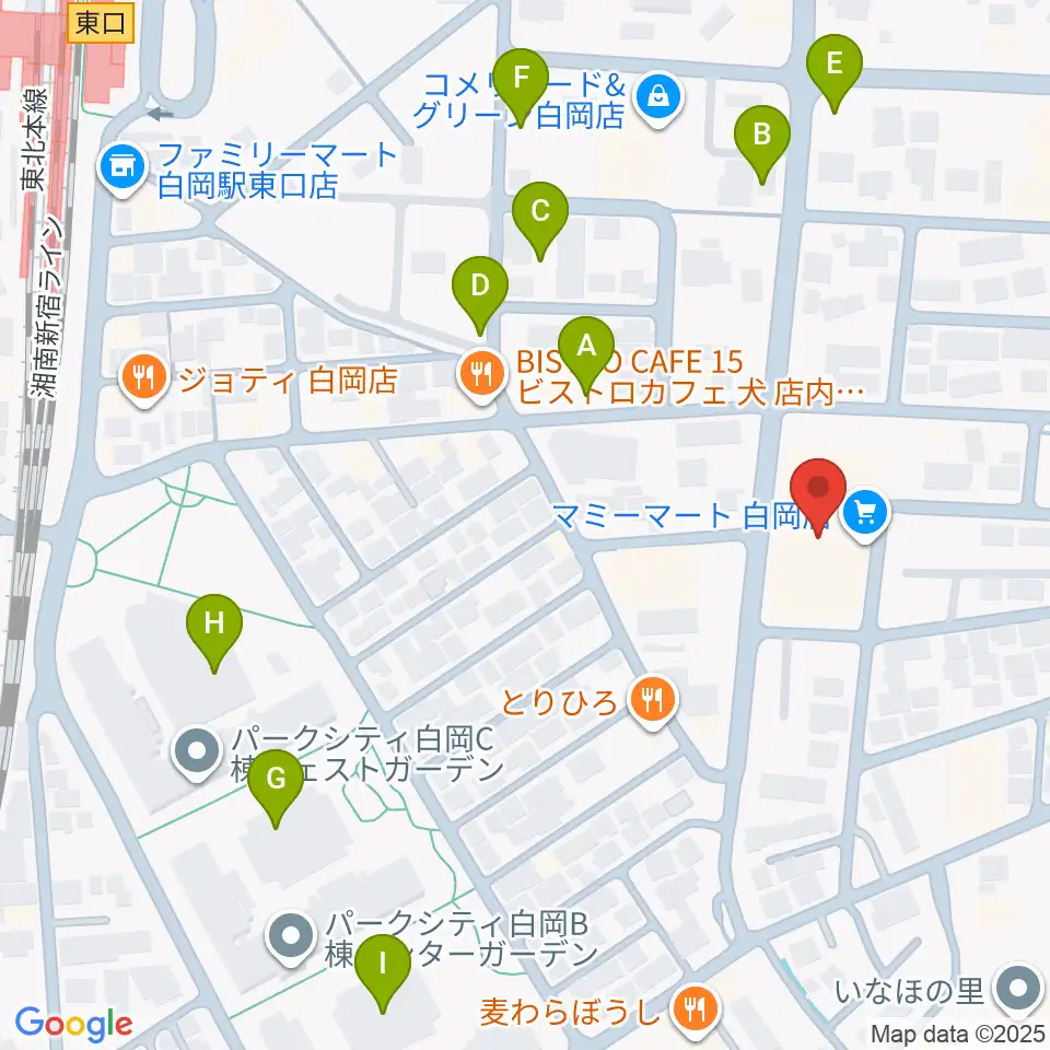 昭和楽器 白岡センター周辺の駐車場・コインパーキング一覧地図