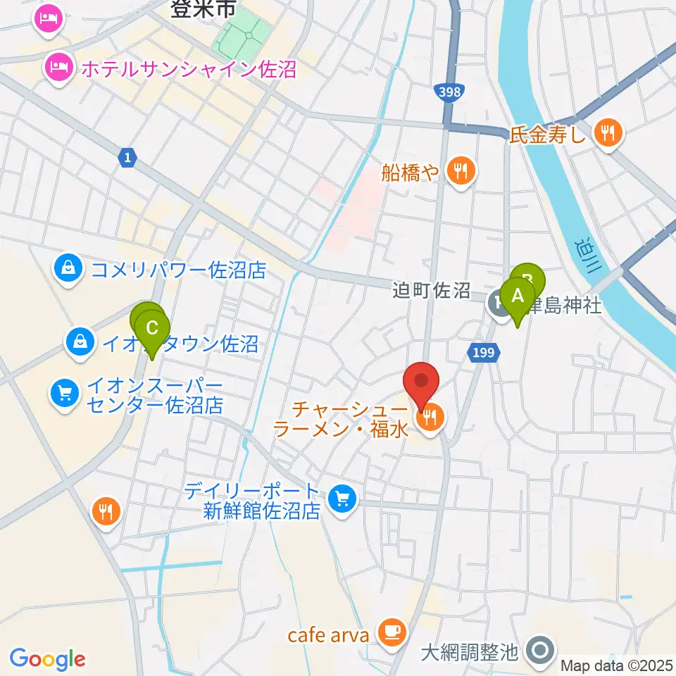TSUTAYA 佐沼店周辺の駐車場・コインパーキング一覧地図