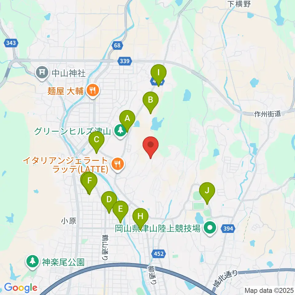ピアノ工房アムズ周辺の駐車場・コインパーキング一覧地図