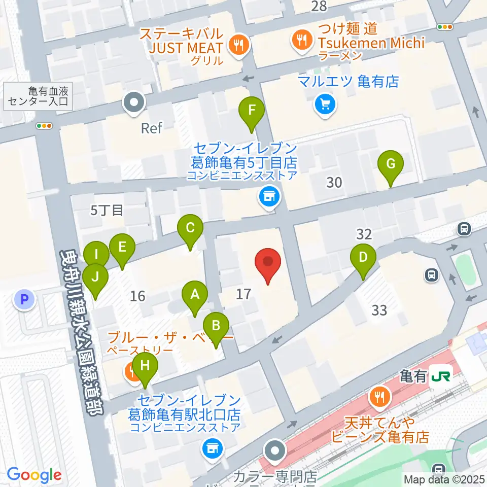 ラクシーボーカルスクール周辺の駐車場・コインパーキング一覧地図