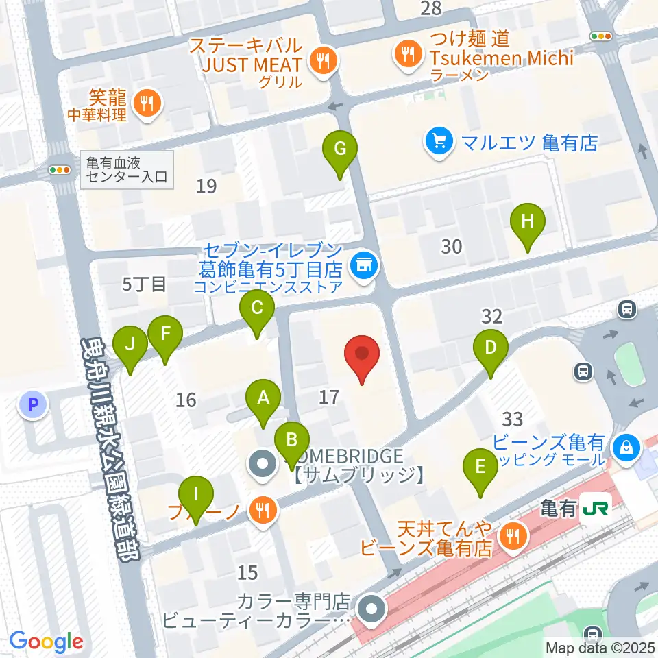 ラクシーボーカルスクール周辺の駐車場・コインパーキング一覧地図