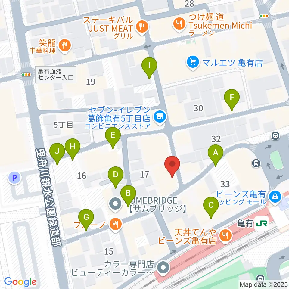 ラクシーボーカルスクール周辺の駐車場・コインパーキング一覧地図