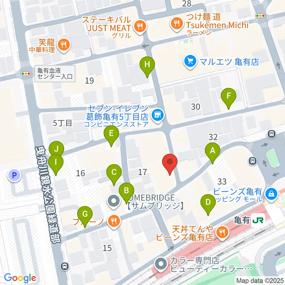 ラクシーボーカルスクール周辺の駐車場・コインパーキング一覧地図