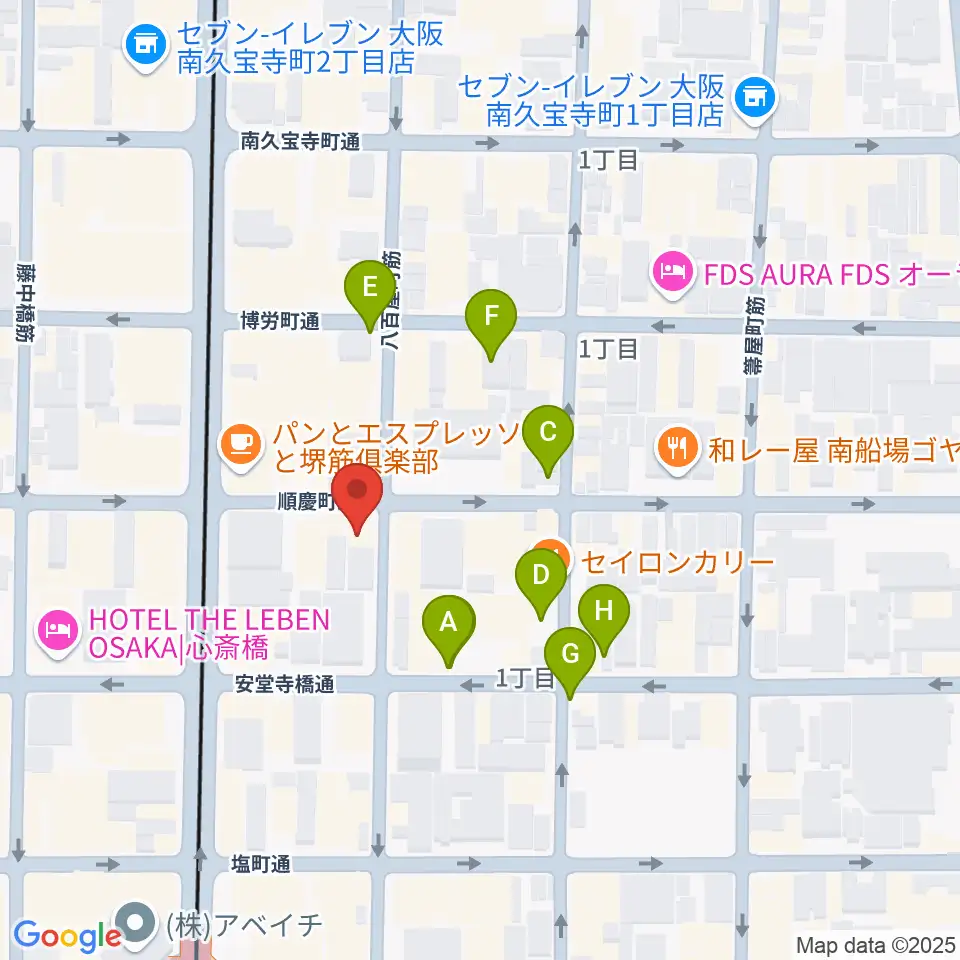 南船場CELL周辺の駐車場・コインパーキング一覧地図