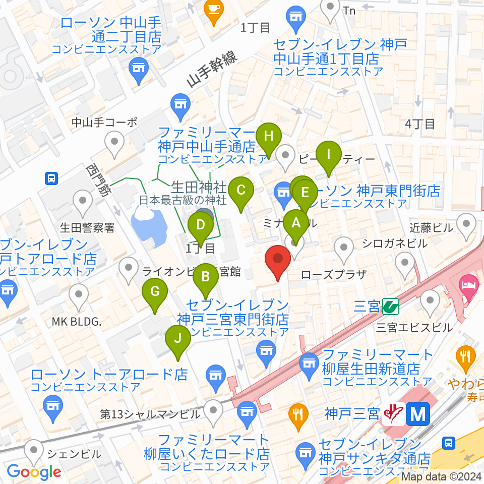 クラブ月世界周辺の駐車場・コインパーキング一覧地図