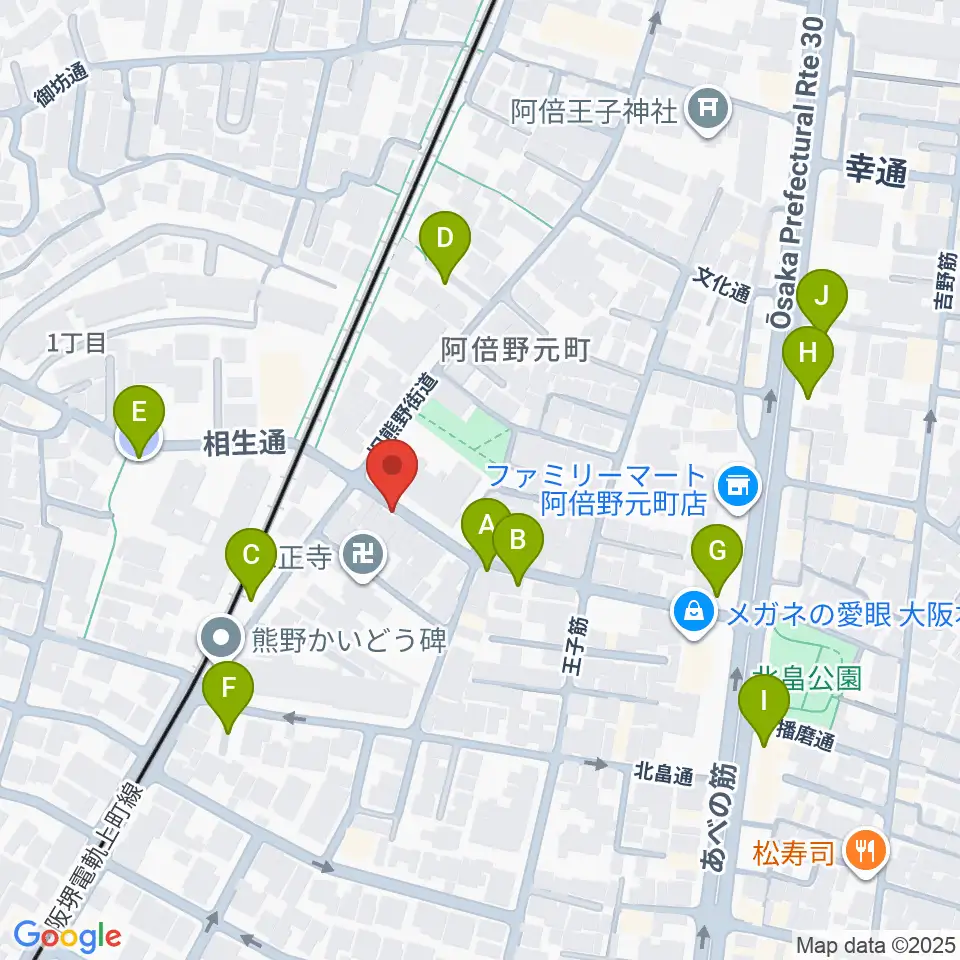 ベル音楽サロン周辺の駐車場・コインパーキング一覧地図