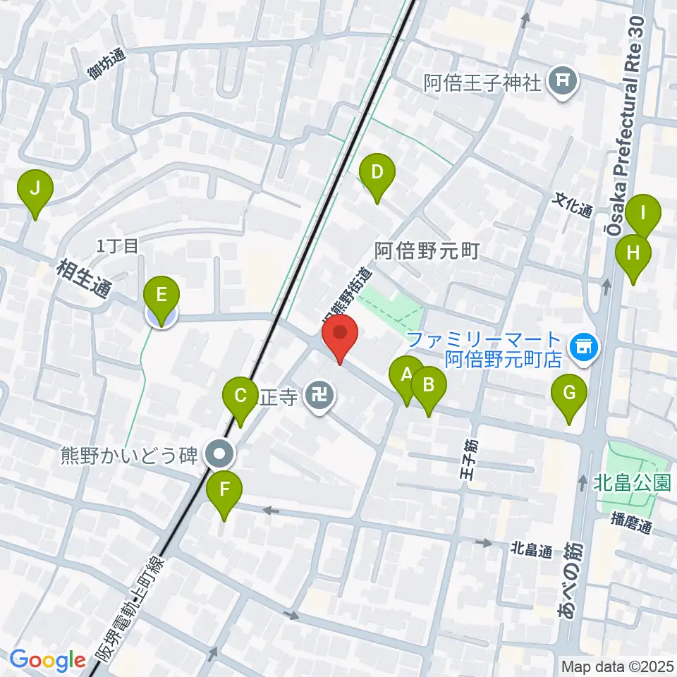 ベル音楽サロン周辺の駐車場・コインパーキング一覧地図