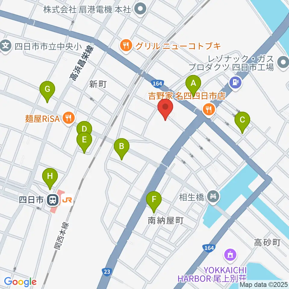 四日市市なやプラザ周辺の駐車場・コインパーキング一覧地図