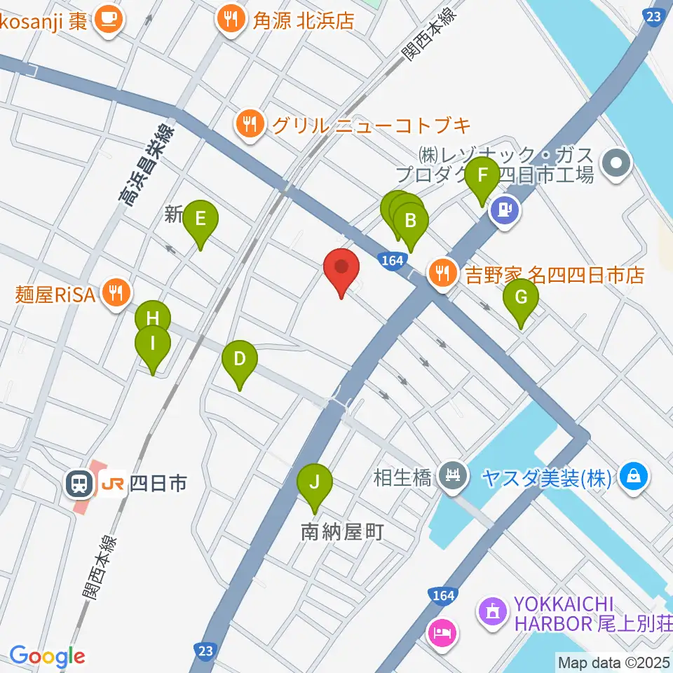 四日市市なやプラザ周辺の駐車場・コインパーキング一覧地図