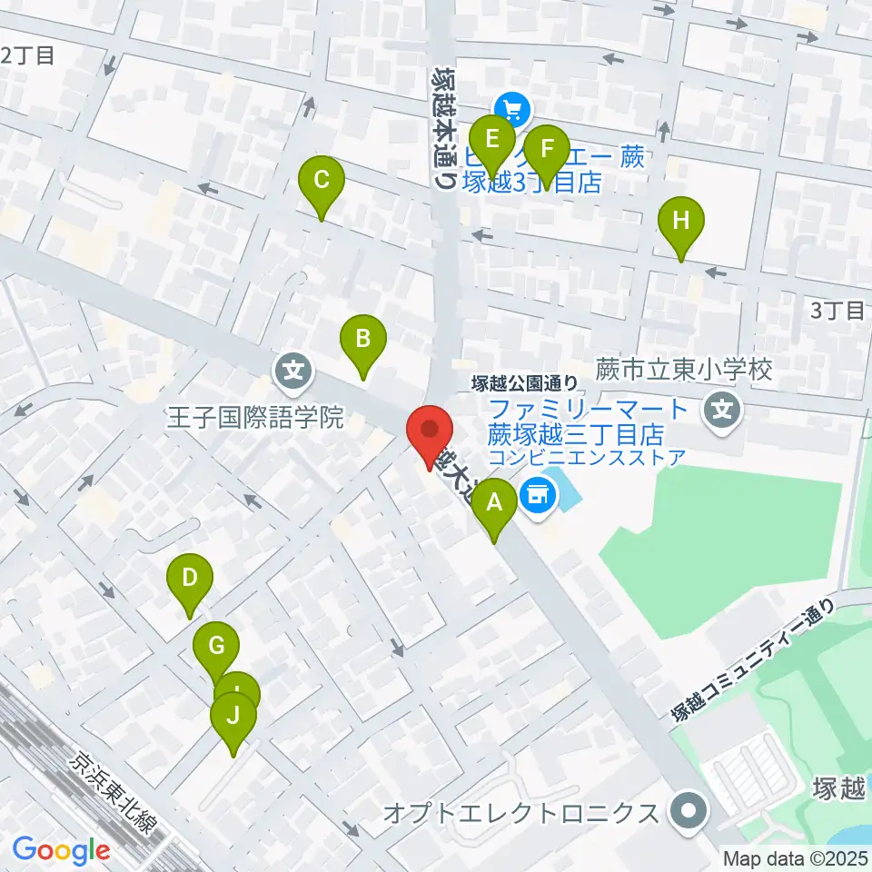 天沢バイオリン工房周辺の駐車場・コインパーキング一覧地図