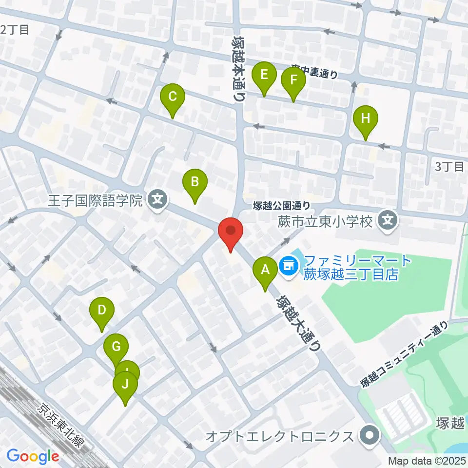 天沢バイオリン工房周辺の駐車場・コインパーキング一覧地図