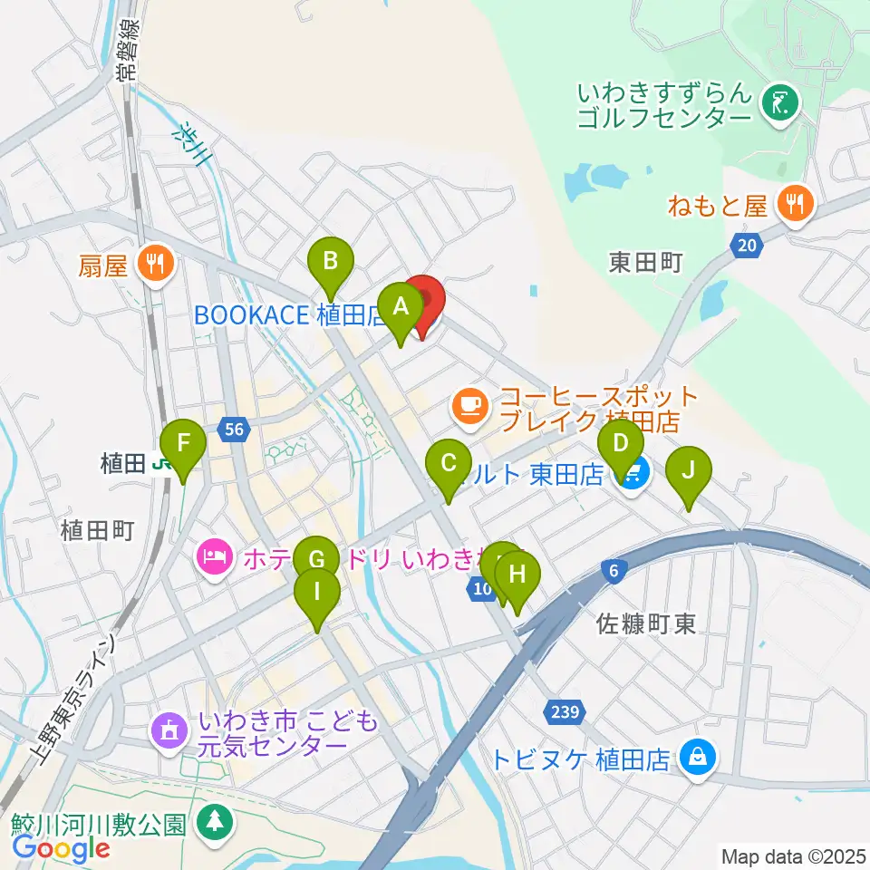 ブックエース植田店周辺の駐車場・コインパーキング一覧地図