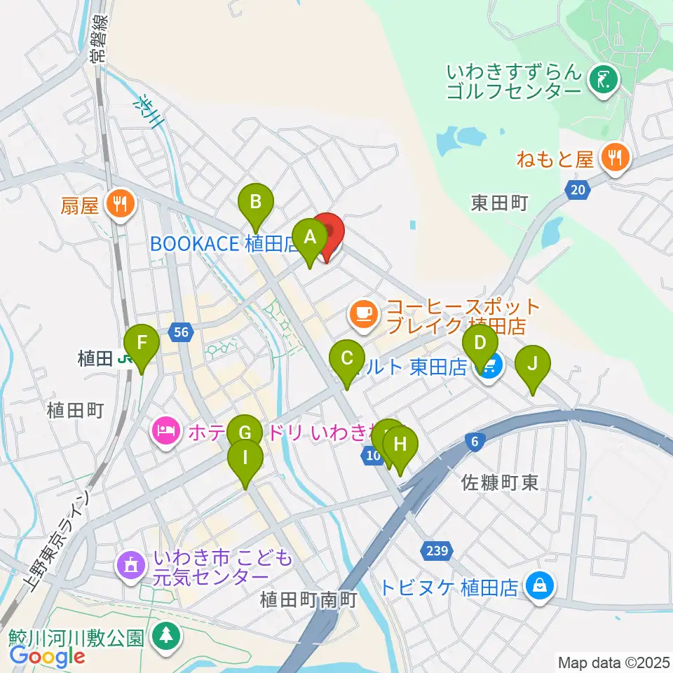 ブックエース植田店周辺の駐車場・コインパーキング一覧地図