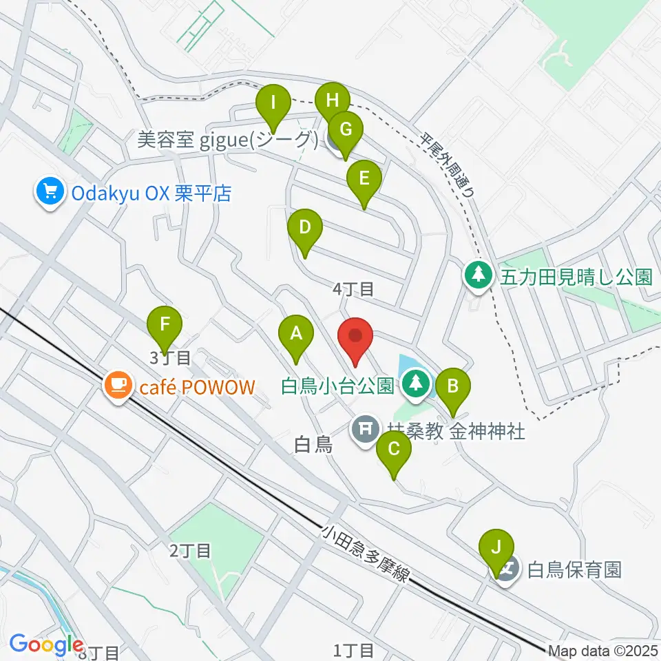菊池ヴァイオリン・ピアノ教室周辺の駐車場・コインパーキング一覧地図