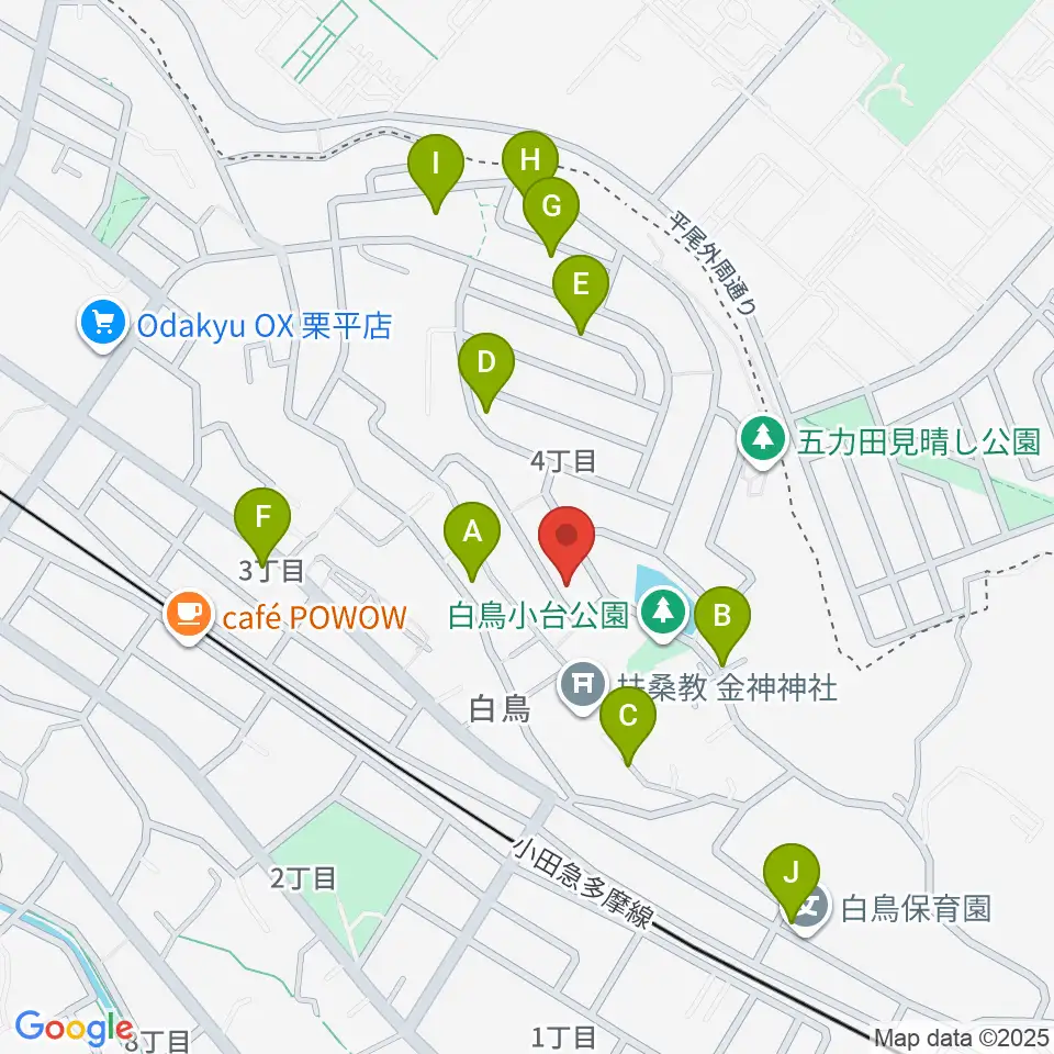 菊池ヴァイオリン・ピアノ教室周辺の駐車場・コインパーキング一覧地図