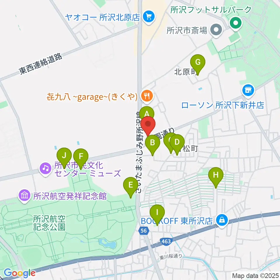 ピアノ教室Carol周辺の駐車場・コインパーキング一覧地図