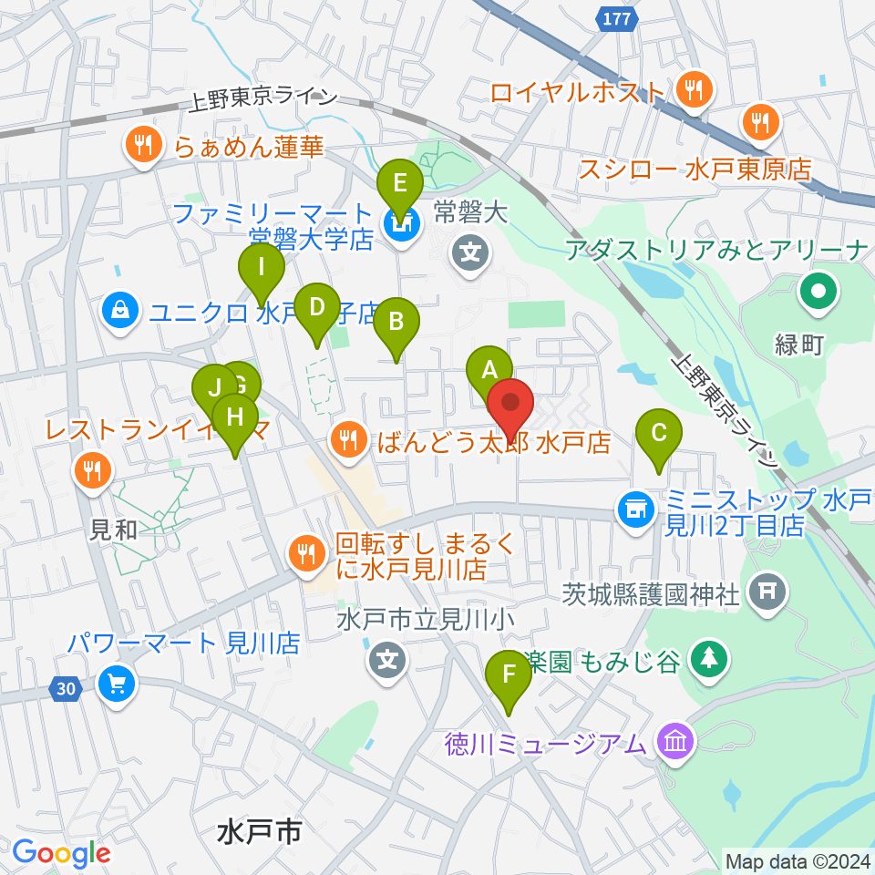 マルカート音楽教室周辺の駐車場・コインパーキング一覧地図