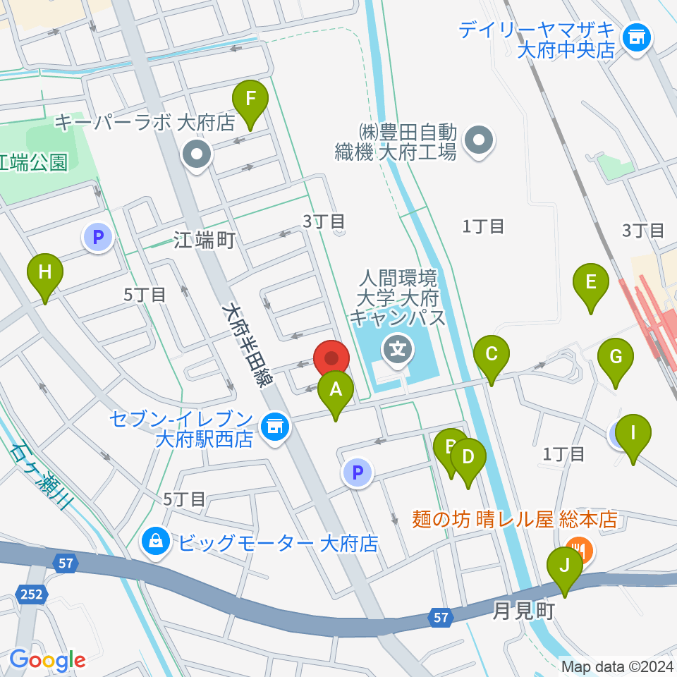 音楽教室ルチェンテ周辺の駐車場・コインパーキング一覧地図