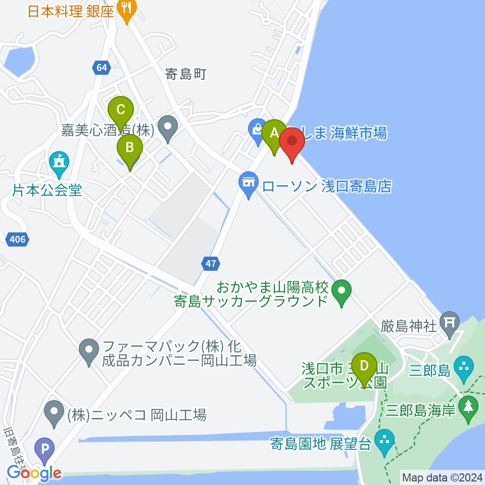 ふれあい交流館サンパレア周辺の駐車場・コインパーキング一覧地図