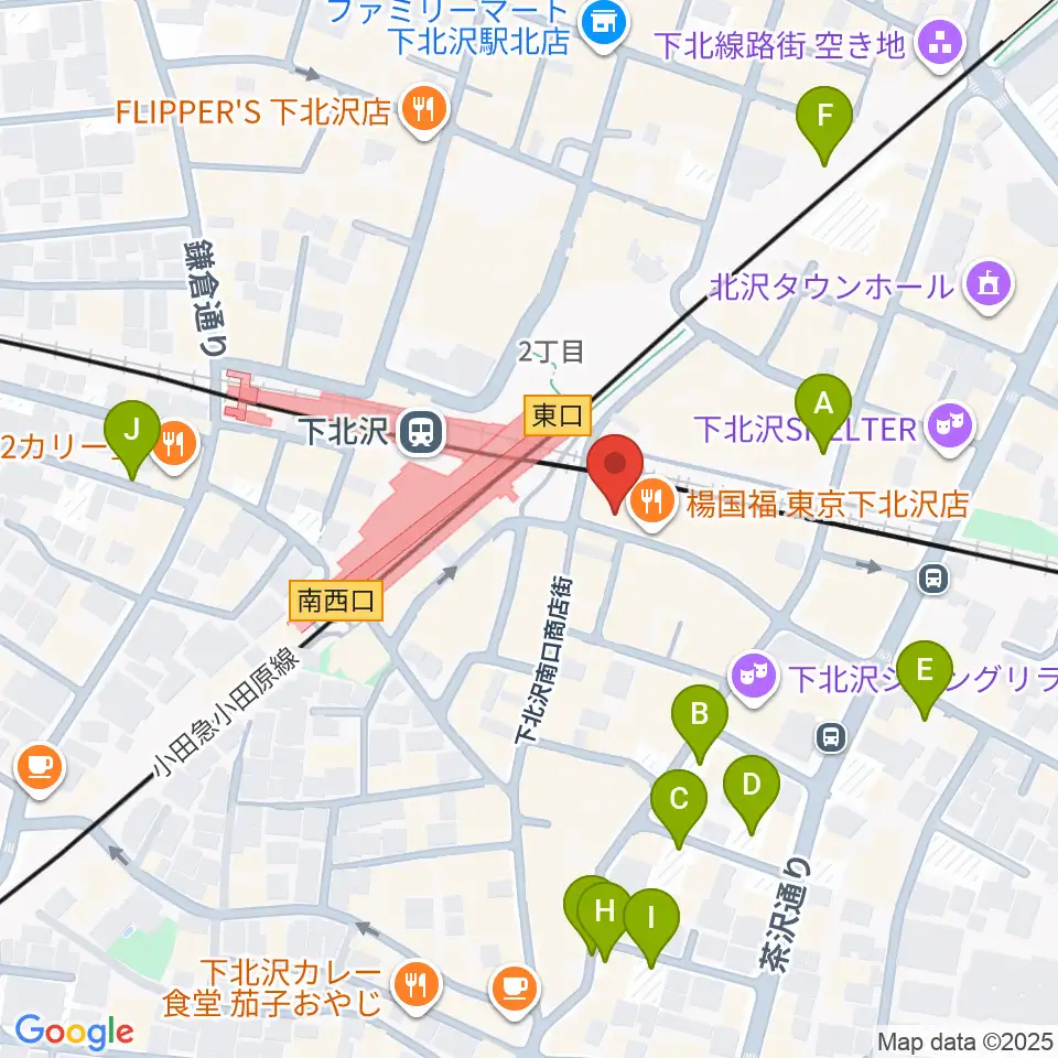 駅前劇場周辺の駐車場・コインパーキング一覧地図