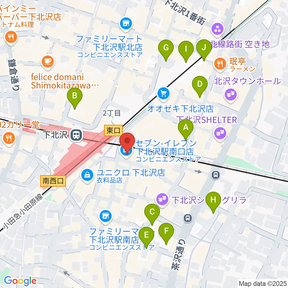 OFF・OFFシアター周辺の駐車場・コインパーキング一覧地図
