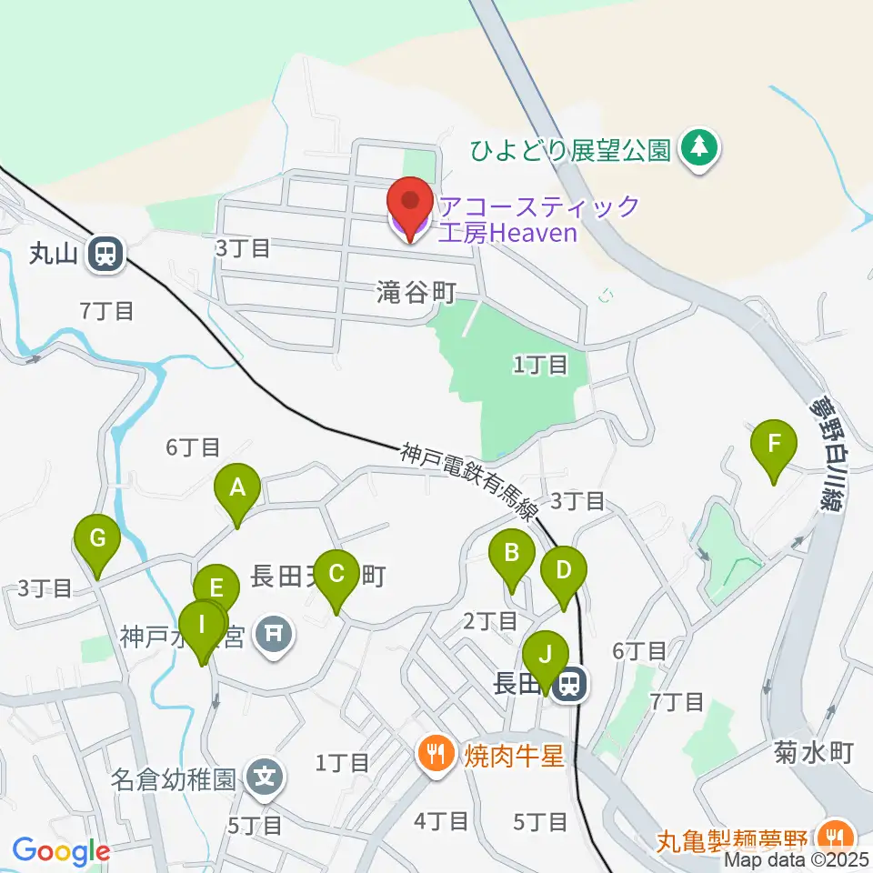 アコースティック工房Heaven周辺の駐車場・コインパーキング一覧地図