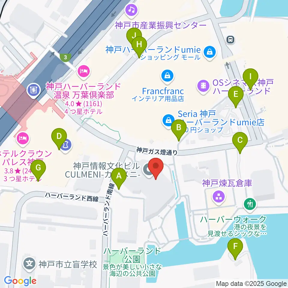 神戸モズライトカフェ周辺の駐車場・コインパーキング一覧地図