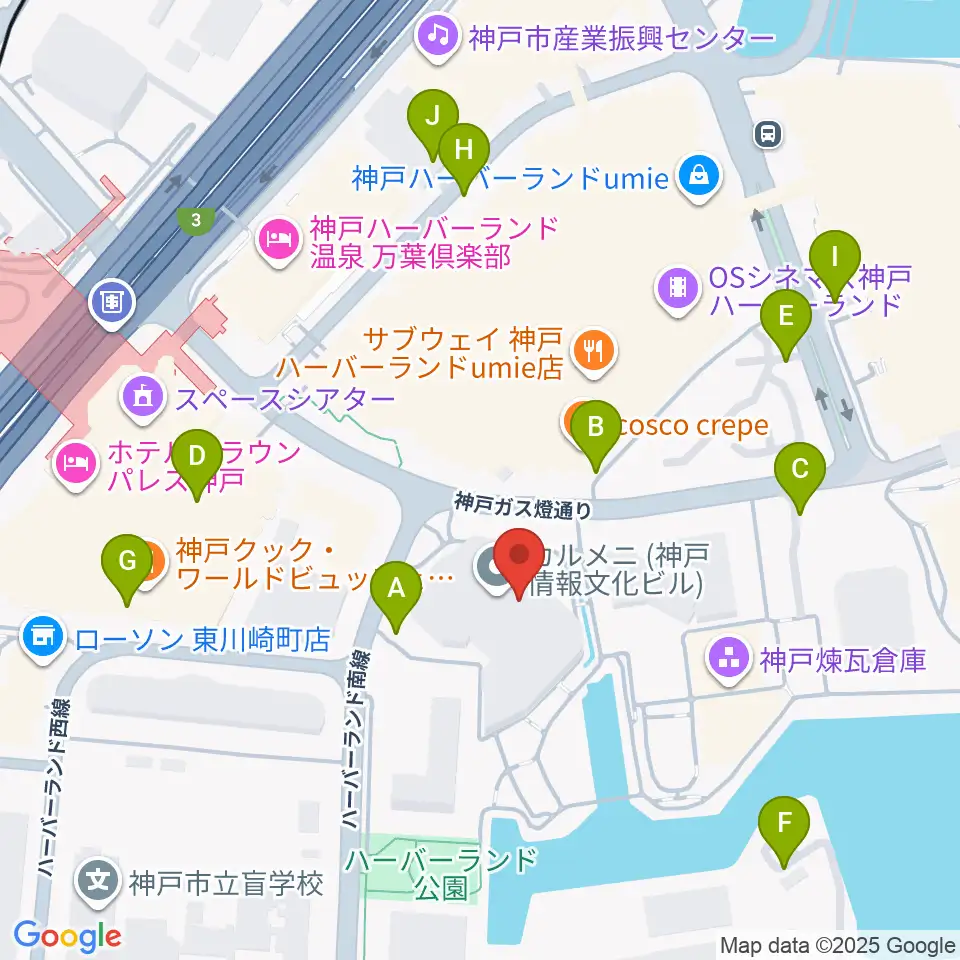 神戸モズライトカフェ周辺の駐車場・コインパーキング一覧地図