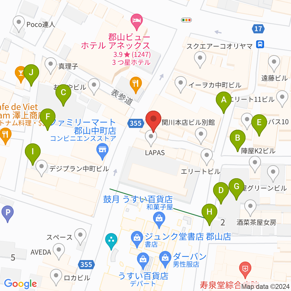 studio tissue★box周辺の駐車場・コインパーキング一覧地図