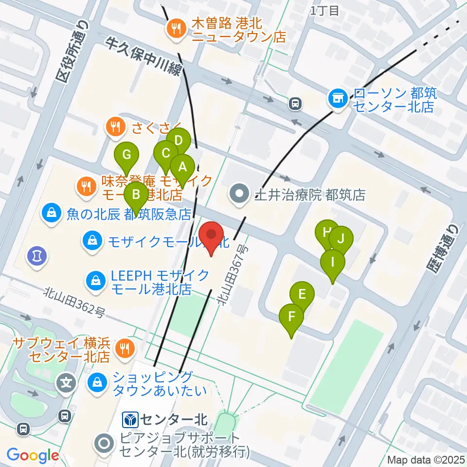 横浜YTJホール周辺の駐車場・コインパーキング一覧地図