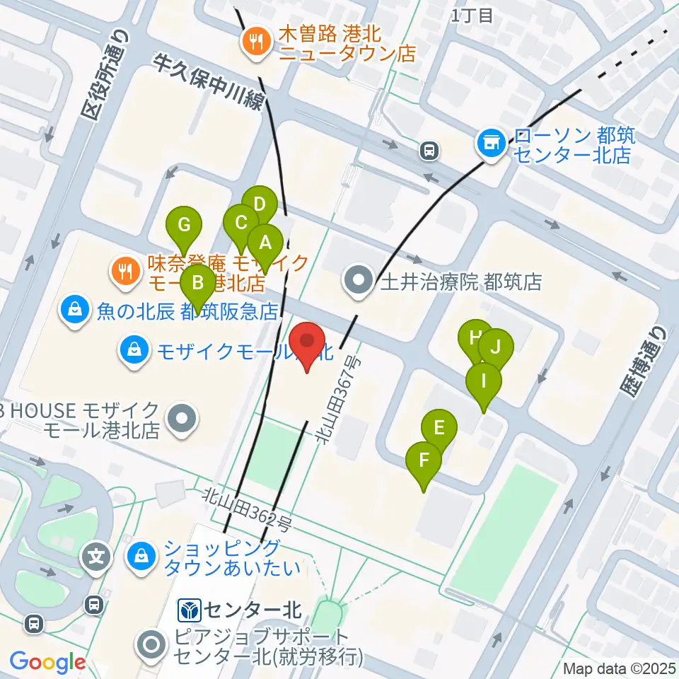 横浜YTJホール周辺の駐車場・コインパーキング一覧地図