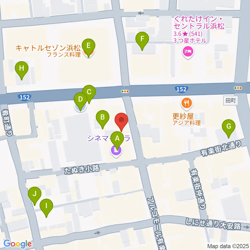 浜松FORCE周辺の駐車場・コインパーキング一覧地図