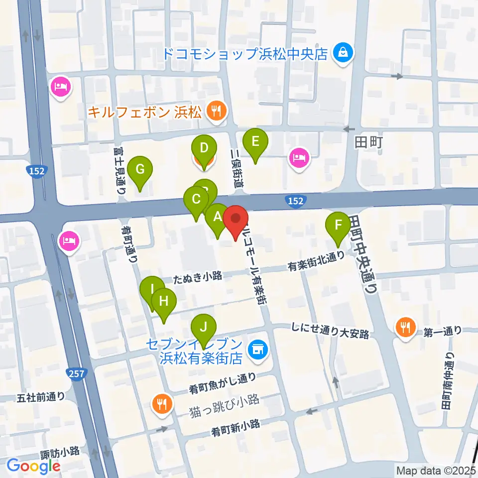 浜松FORCE周辺の駐車場・コインパーキング一覧地図