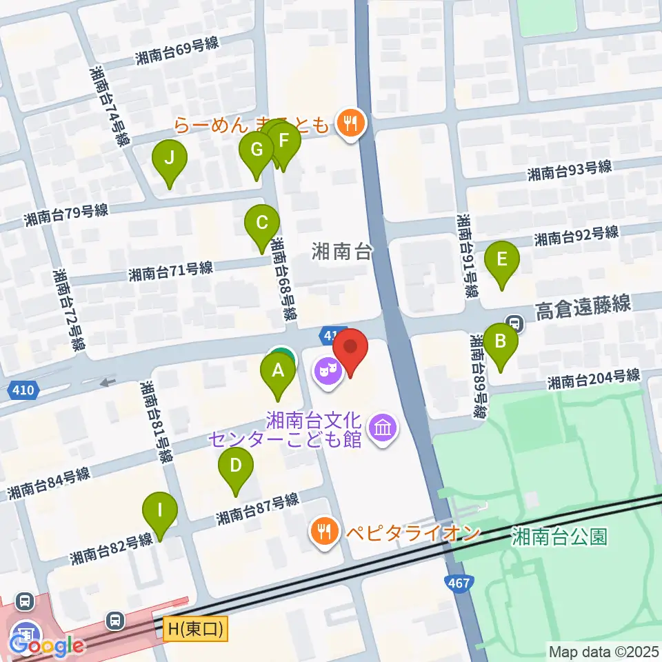 湘南台文化センター市民シアター周辺の駐車場・コインパーキング一覧地図