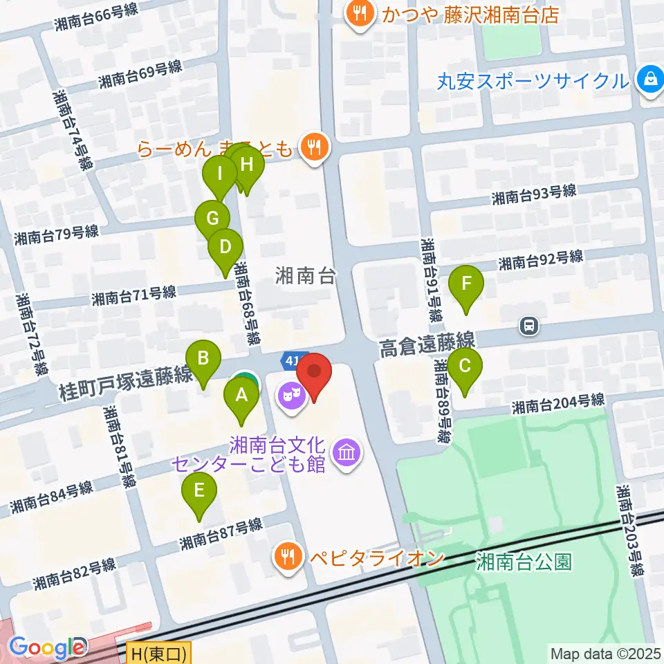 湘南台文化センター市民シアター周辺の駐車場・コインパーキング一覧地図