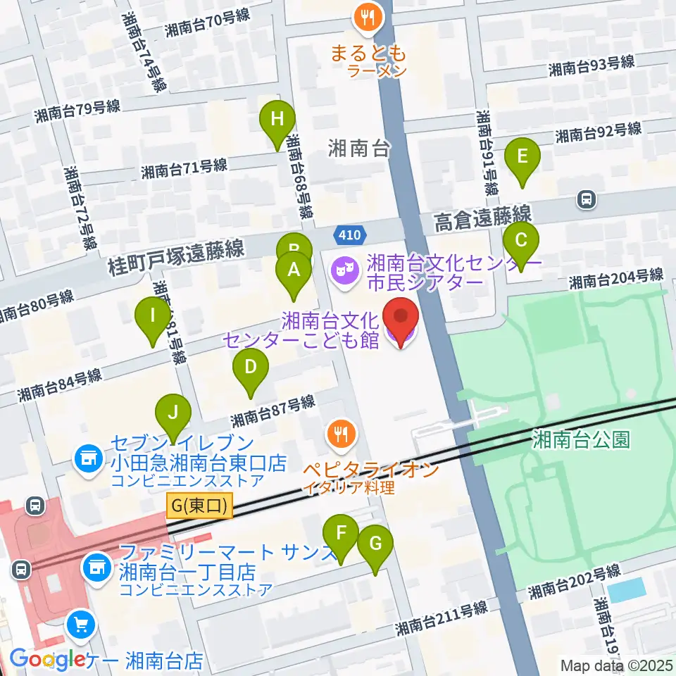 湘南台文化センターこども館周辺の駐車場・コインパーキング一覧地図