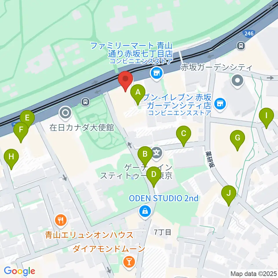 草月会館 草月ホール周辺の駐車場・コインパーキング一覧地図