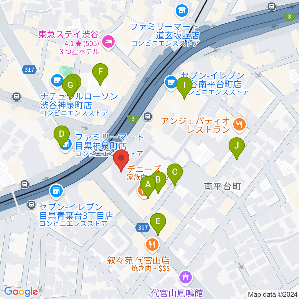 ベルサール渋谷ガーデン周辺の駐車場・コインパーキング一覧地図