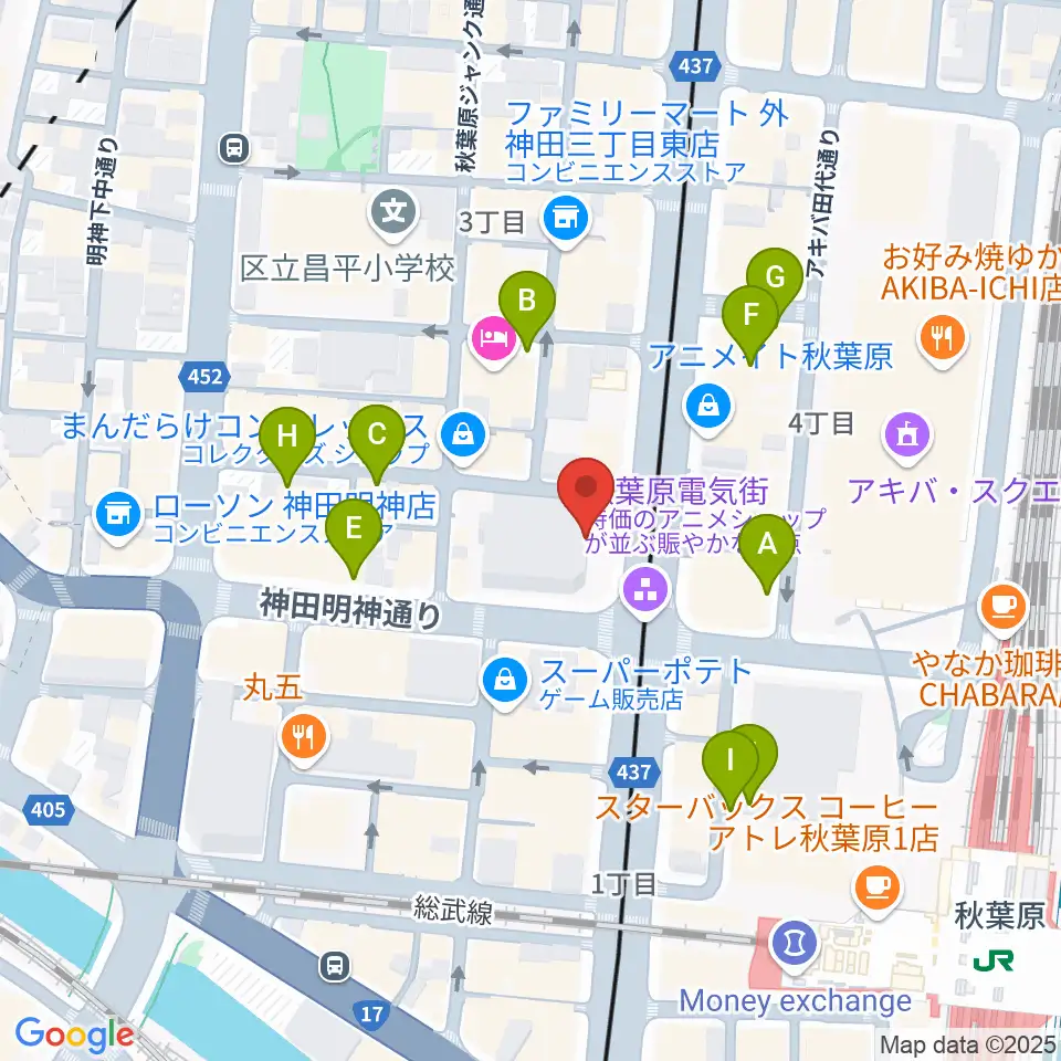 ベルサール秋葉原周辺の駐車場・コインパーキング一覧地図