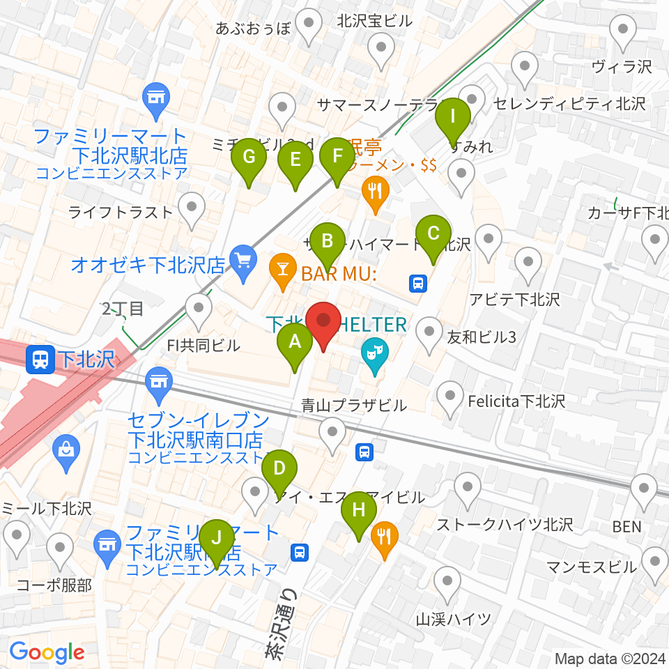 劇・小劇場周辺の駐車場・コインパーキング一覧地図