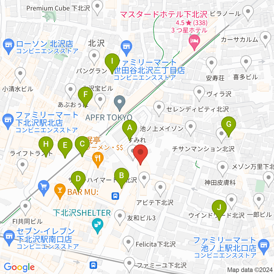 シアター711周辺の駐車場・コインパーキング一覧地図