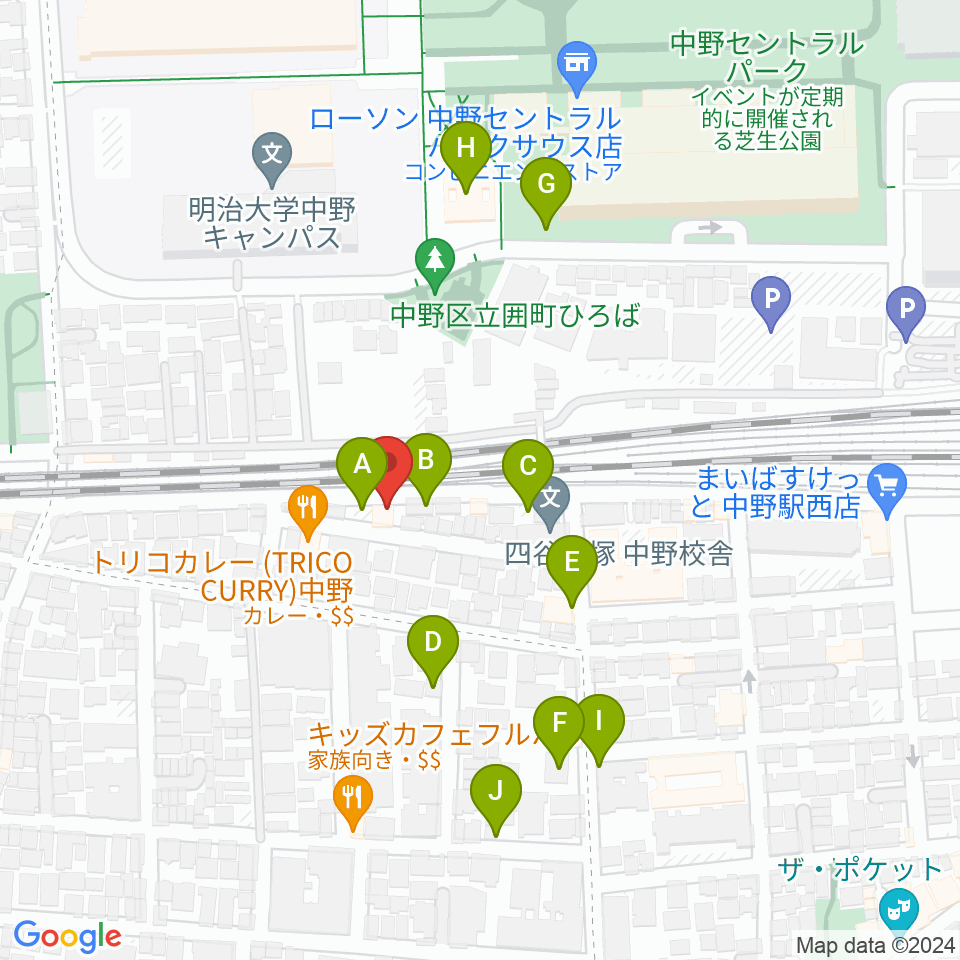 テルプシコール周辺の駐車場・コインパーキング一覧地図