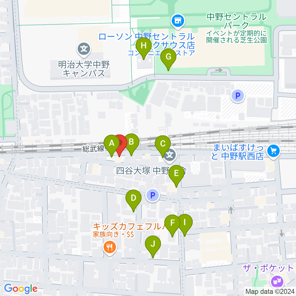 テルプシコール周辺の駐車場・コインパーキング一覧地図