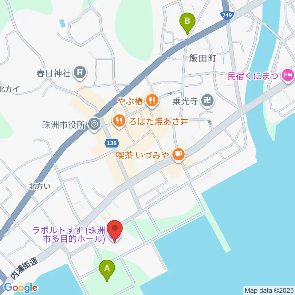 ラポルトすず周辺の駐車場・コインパーキング一覧地図