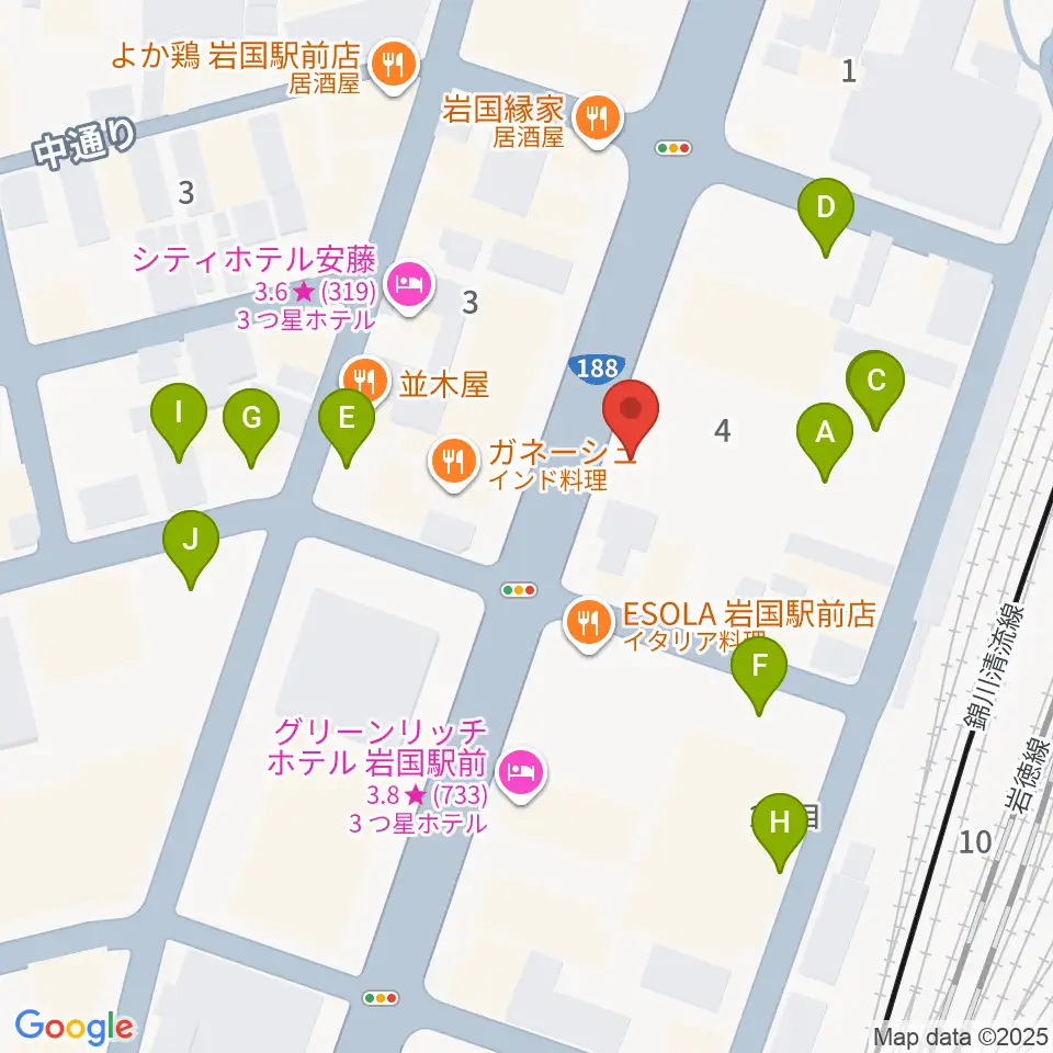 岩国ロックカントリー周辺の駐車場・コインパーキング一覧地図